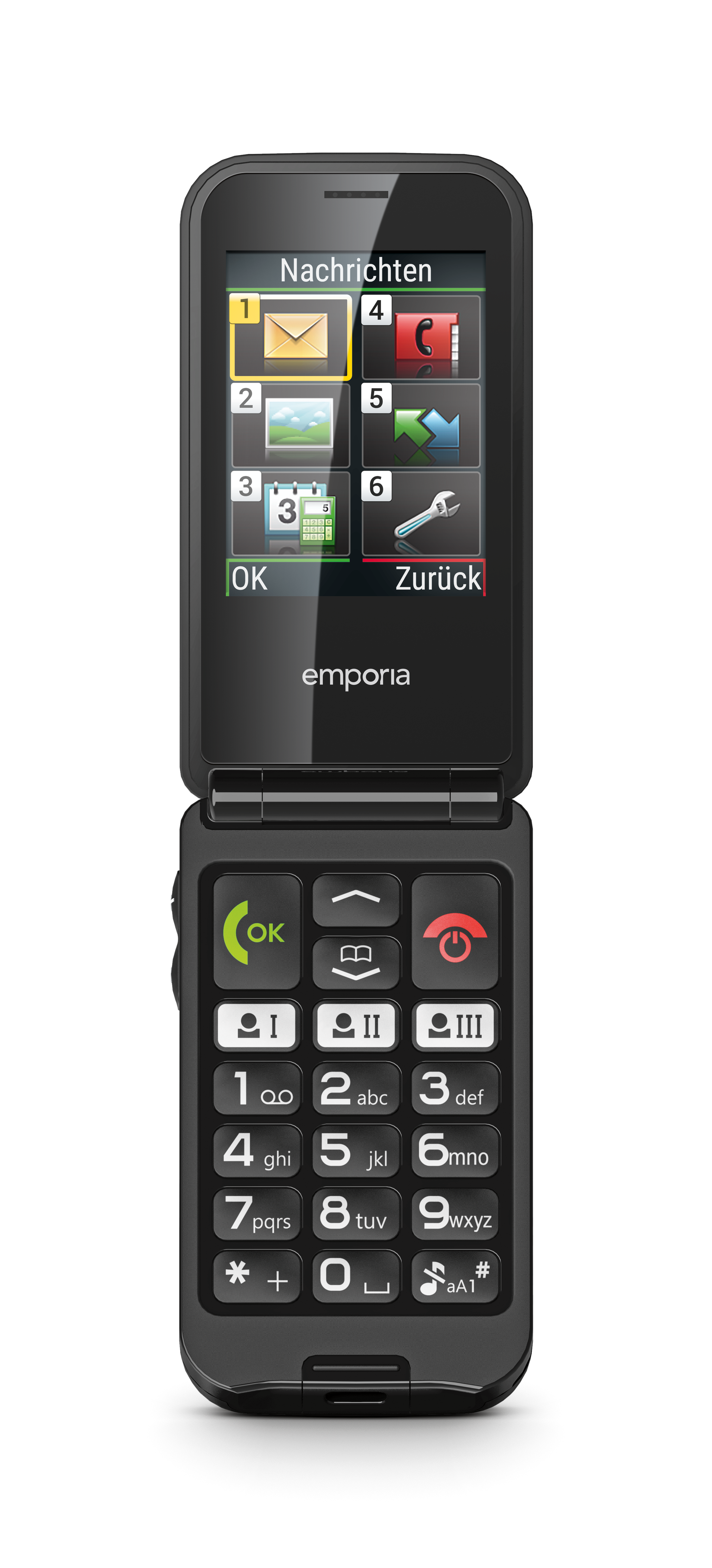 emporia TALKglam – Klapptelefon mit Notruftaste 